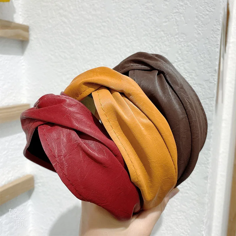 

Colorful Cross Wide Hairbands For Women Headband Korea Hair Accessories Hair Band Flower Crown Headbands Head Wrap