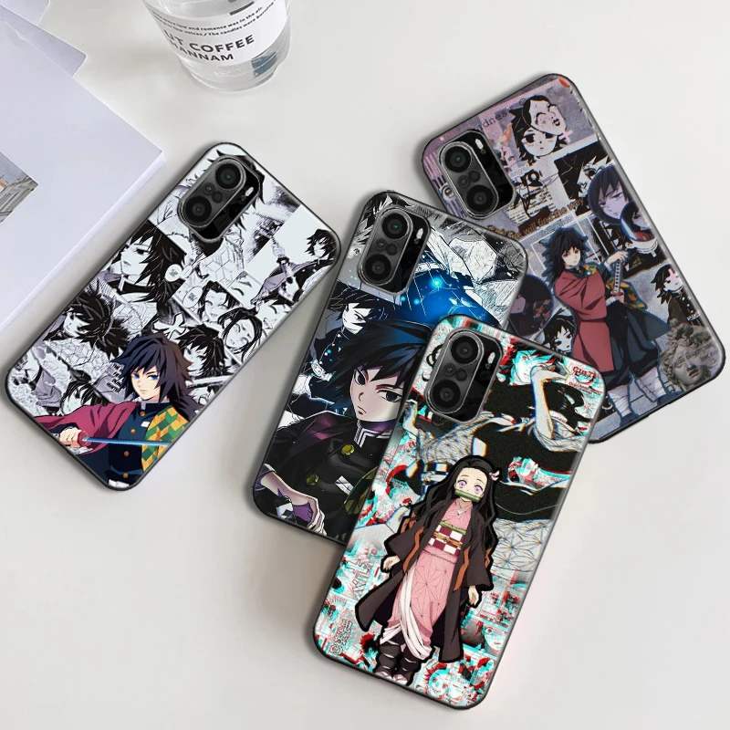 

Cartoon Demon Slayer Anime Phone Case For Xiaomi 11 11 Lite 11 Pro Note 10 10 Pro 10S 10 Pro Nezuko Tomioka Giyuu Soft TPU