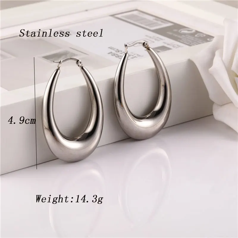 Ювелирные изделия OUFEI из нержавеющей стали женские корейские серьги модные