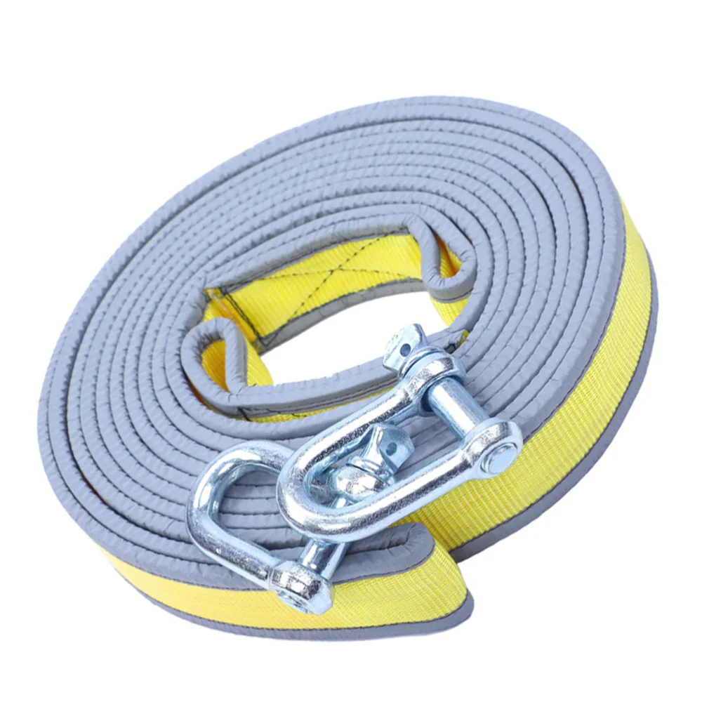 Светоотражающий буксировочный трос утолщенный для грузовика прицепа веревка