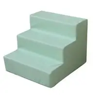 Green PU 3 layer Удобная лестница для собак, губка, лестница, легко удаляемая, моющиеся шаги для лазания домашних животных, маленькая собака, кошка, скалолазание, диван или кровать - Цвет: Green PU 3 layer