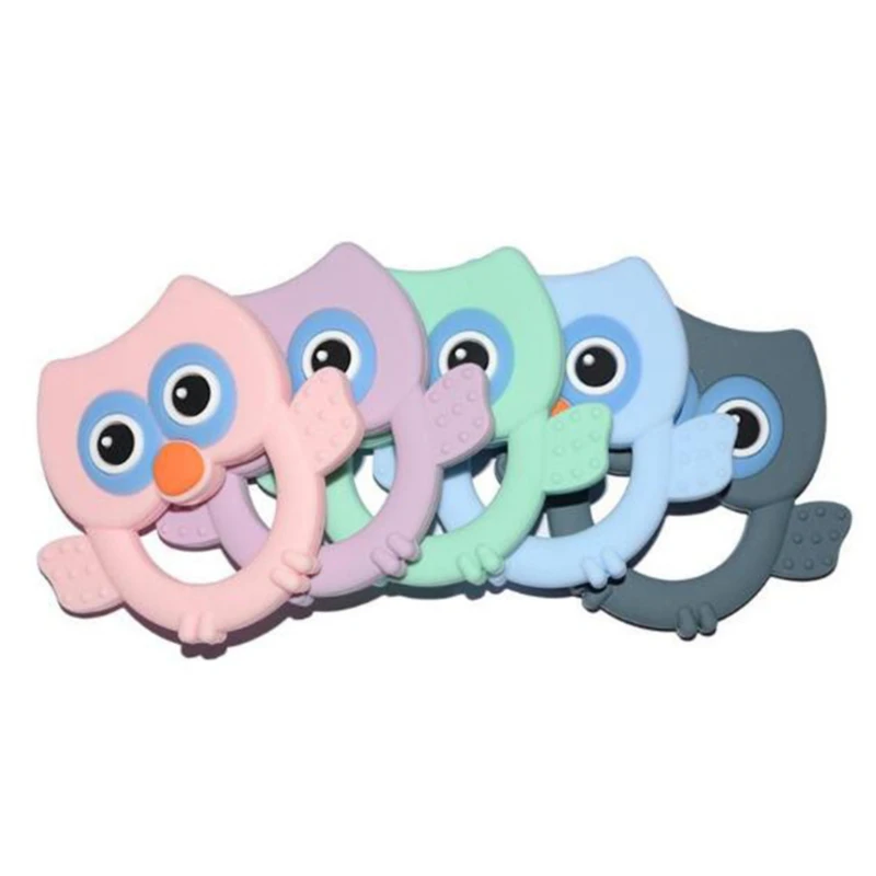 5 шт./упак. Снежинка бусы Детские Прорезыватель для зубов DIY соски с цепочкой