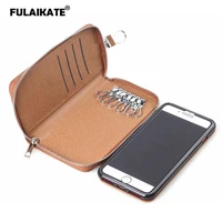 fulaikate retro key pocket waist phone pouch for iphone 7 8 wallet back cover for iphone 7 8 plus card bag protecitve case