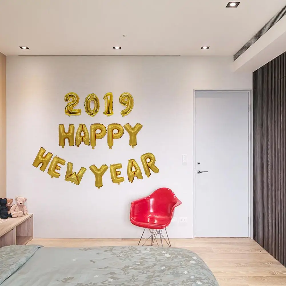 С Новым Годом 2019 набор воздушных шаров Украшение Вечерние | Дом и сад