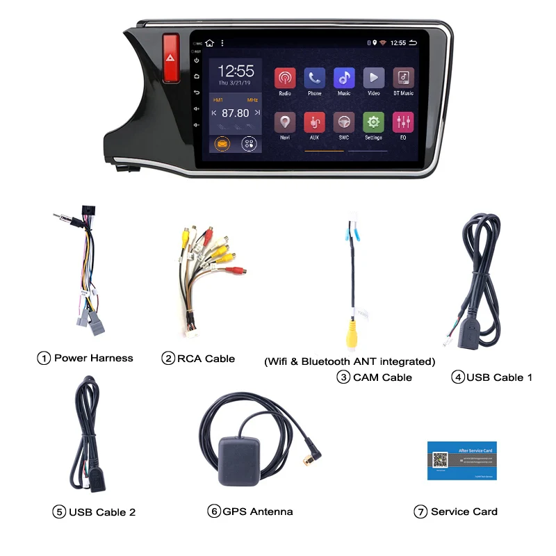2G ram 32G rom Android 8 1 мультитач автомобильный dvd-плеер для Honda City Greiz Gienia 2015-2018 gps
