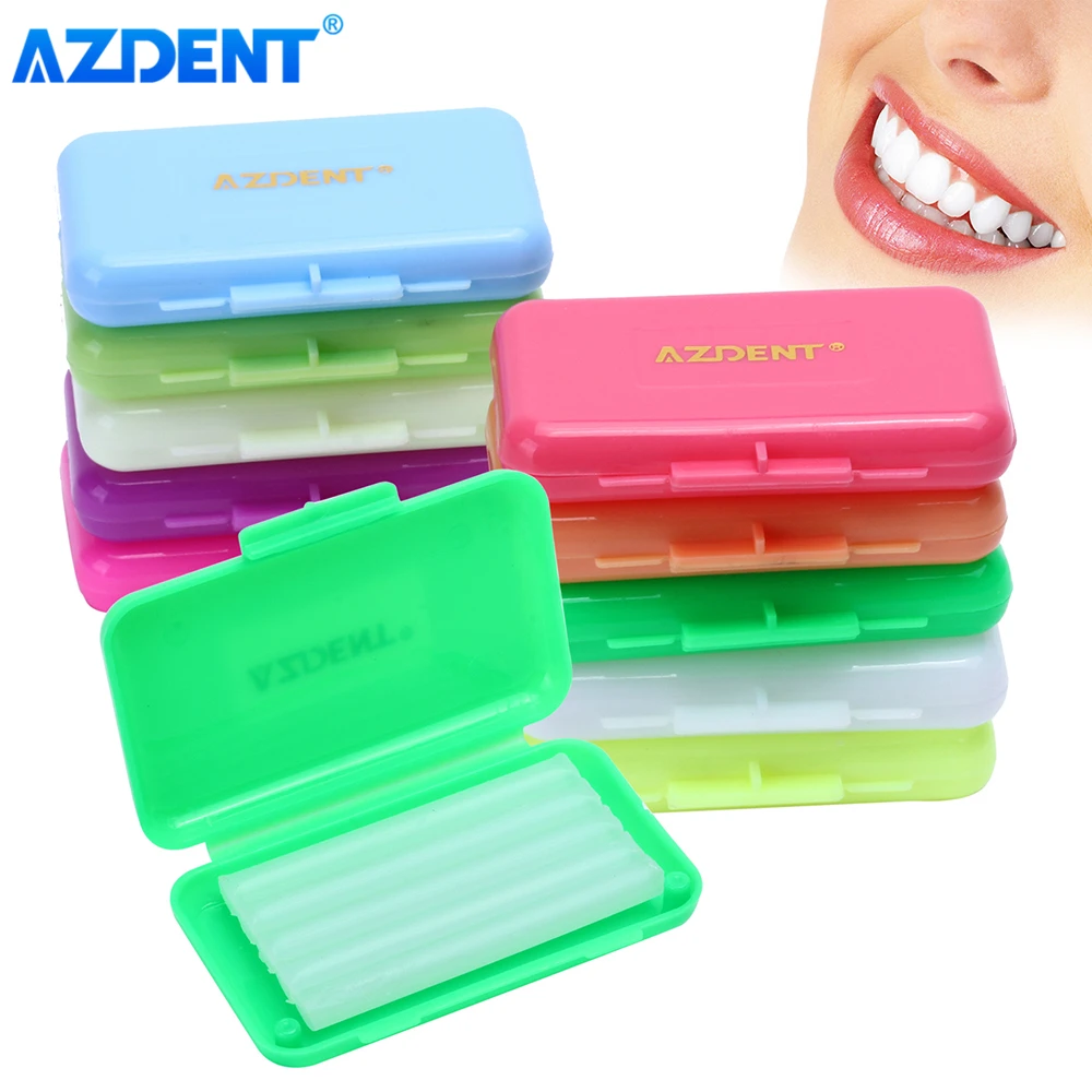 

AZDENT 10 Boxes Dental Orthodontic Wax Relief Wax Sticks for Brackets Braces Gum Irritation Teeth Whitening Oral Care Hygiene