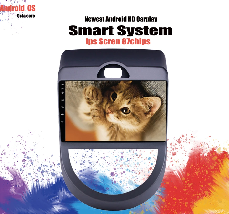 Автомобильный DVD плеер Android 10 0 GPS навигация мультимедиа для KIA Soul 2009 2011 радио