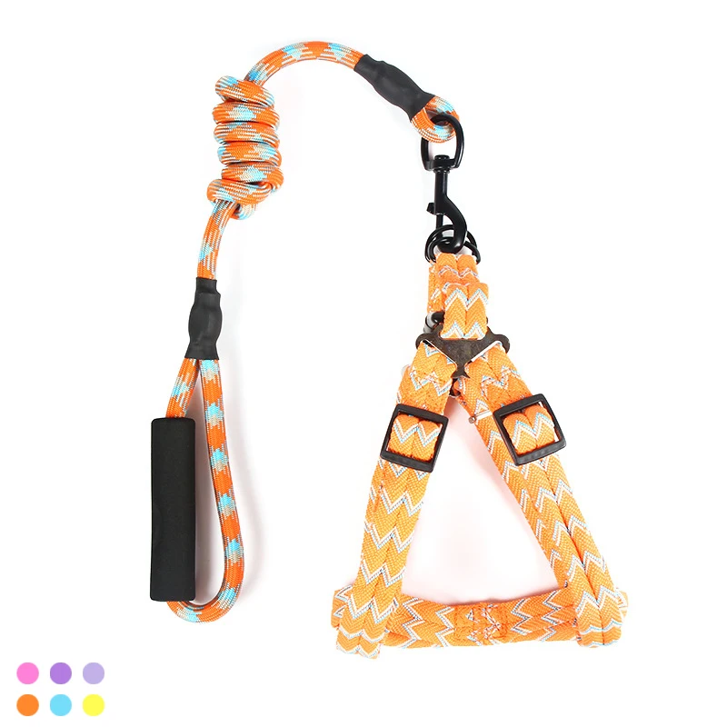 

Pet Outdoor Products Soft Handle Does Not Hurt Your Hands Nylon Dog Leash 6 Color Optional Cat Collar Reflective Explosion Proof