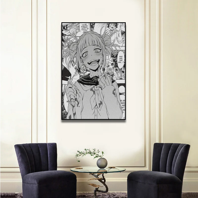 

Himiko Toga My Hero Academia BNHA Anime Decoration Prints Canvas Home Decor Dorm Living Room Bedroom Poster Painting Wall Art H