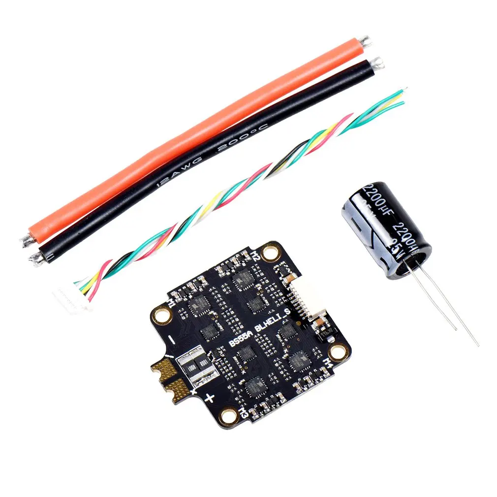 

Контроллер скорости 40A / 55A 2-6S 4 в 1 ESC blheli _ S, плата с поддержкой Dshot150, Dshot300, Dshot600 для FPV радиоуправляемого гоночного дрона