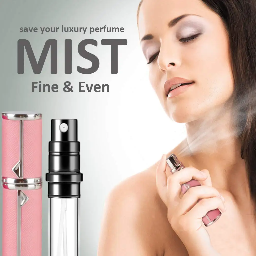 

5ml Leather Perfume Atomizer For Travel Cologne Atomizer Spray Bottle Ultra Fine Mist Luxury Gift Fragrance Atomizer Container