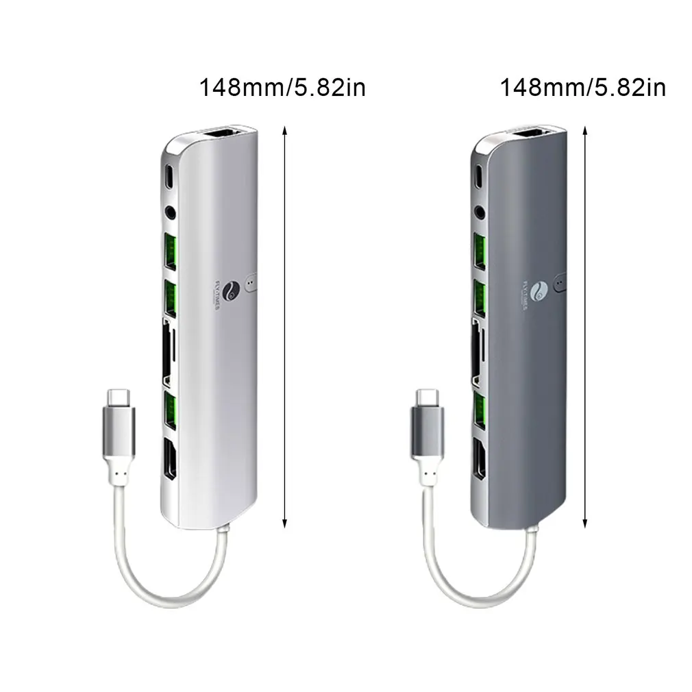 

Multifunctional Type-C To HDMI-compatible Docking Station Usb-C Portable Docking Station 1080P Vg Usb3.0 Rj45 Connector