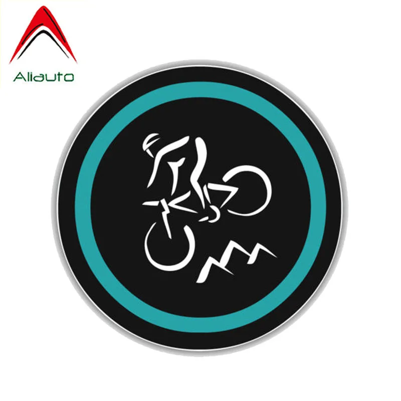 

Автомобильная наклейка Aliauto, интересное крепление, велосипедный значок, ПВХ мотоциклетная Водонепроницаемая Солнцезащитная наклейка, аксе...