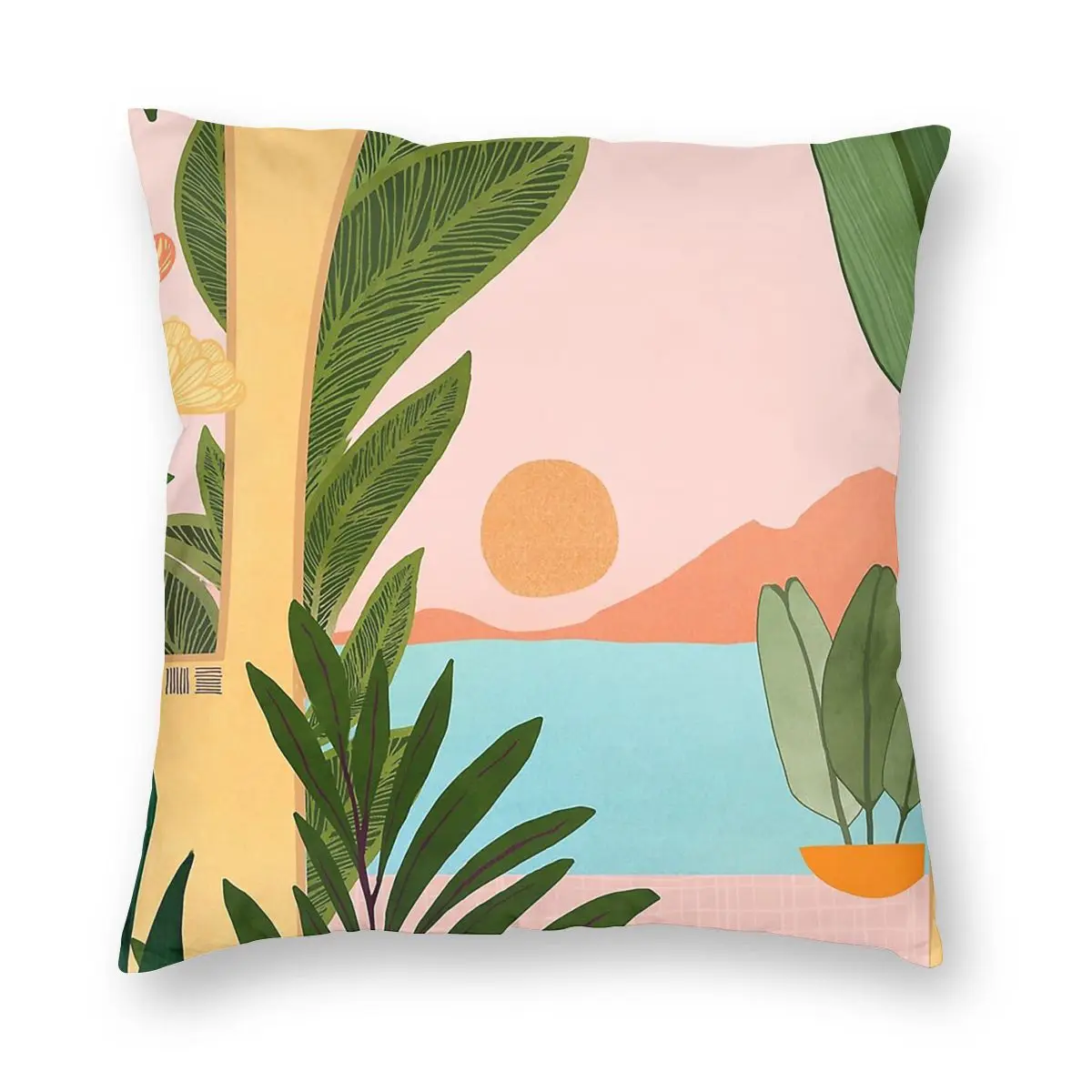 Марокканская Береговая наволочка, домашний декор, подушки в стиле бохо, декоративная подушка для гостиной, Полиэстеровая двухсторонняя подушка с уникальным принтом