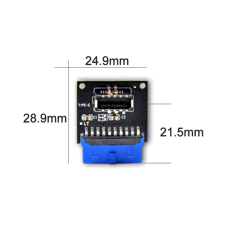 Компьютерные разъемы USB 3 1 спереди Панель ПК Гнездо 0 20Pin заголовок удлинитель