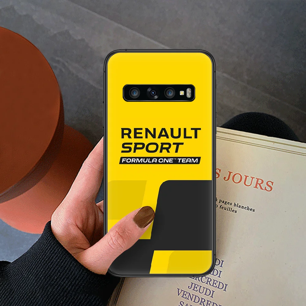 

Manton Renault S.A car logo Phone Case For Samsung Galaxy Note S 8 9 10 20 Plus E Lite Uitra black Hoesjes Luxury Cover Silicone