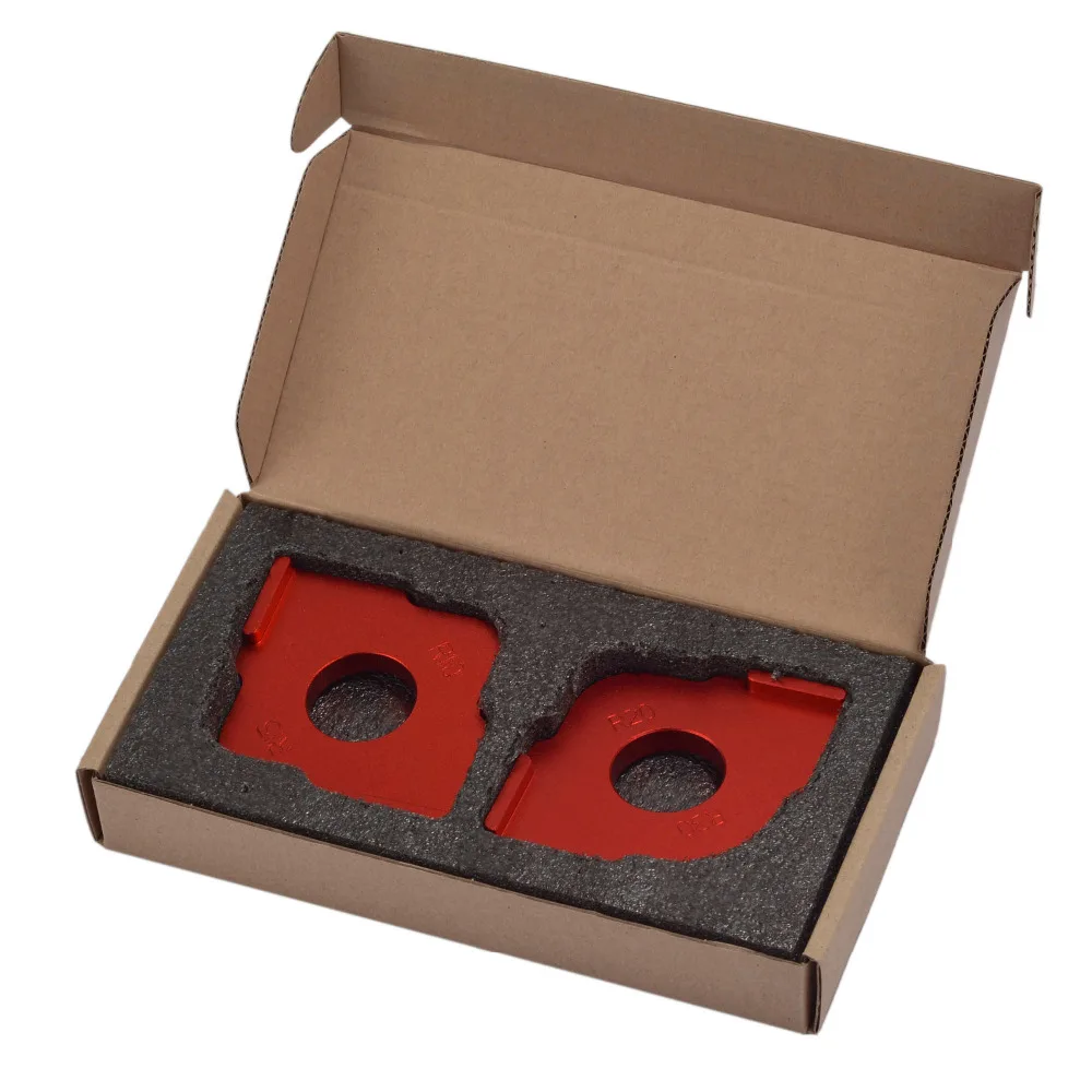 

2 pcs Engraving machine Trimming Machine Woodworking Fillet R Angle Arc Angle Positioning Plate Wood Panel Radius Quick-Jig
