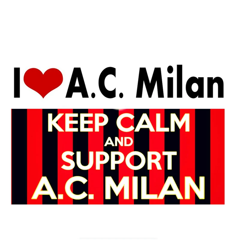 

Creative Car Sticker I Love A.C. Milan Decal Car Laptop Luggage Skateboard Motorcycle Decoration PVC Waterproof 16cmX12cm
