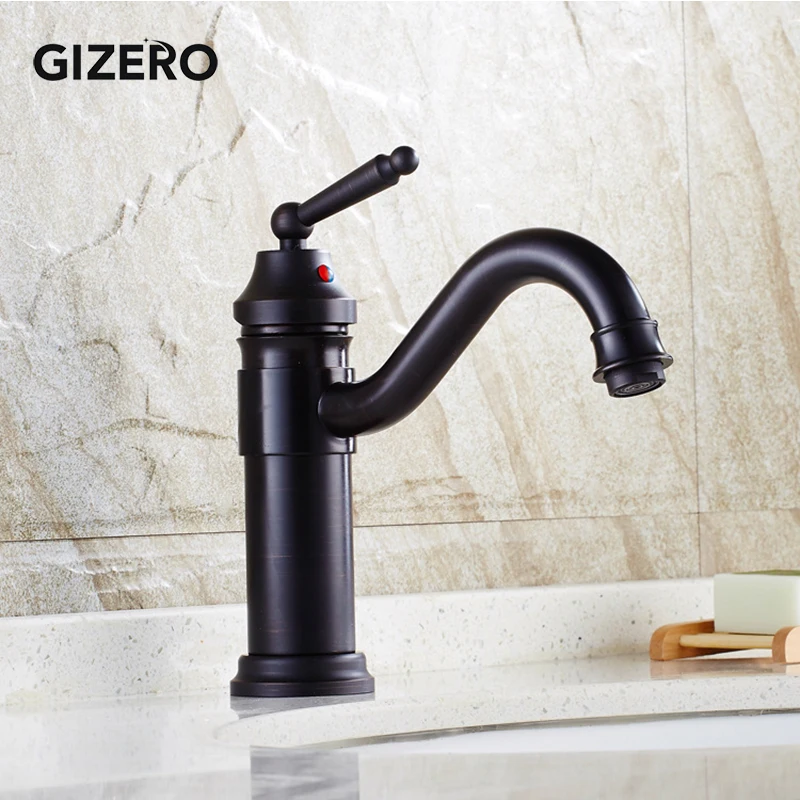 Оптовая и розничная продажа черный керамический смеситель для ванной комнаты 360