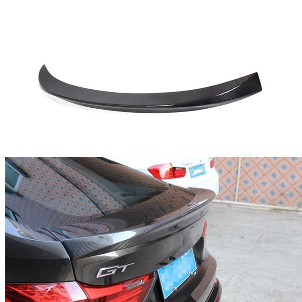 

For BMW F07 5-Series GT 2010-2017 Rear Spoiler Wing Real Carbon Fiber Tailgate Trim Car Trunk Decklid Flap Splitter Lip