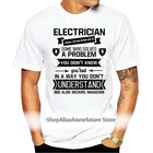 Футболка с круглым вырезом футболки в стиле Харадзюку, футболка электрика, я-Электрик