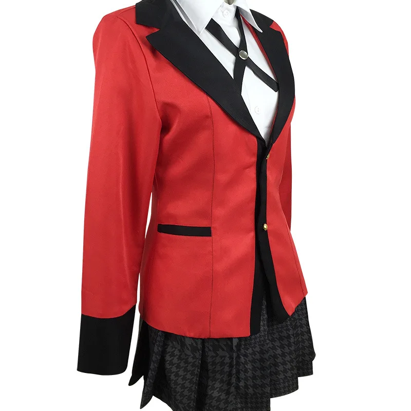 Популярные крутые костюмы для косплея аниме Kakegurui Yumeko Jabami японская школьная