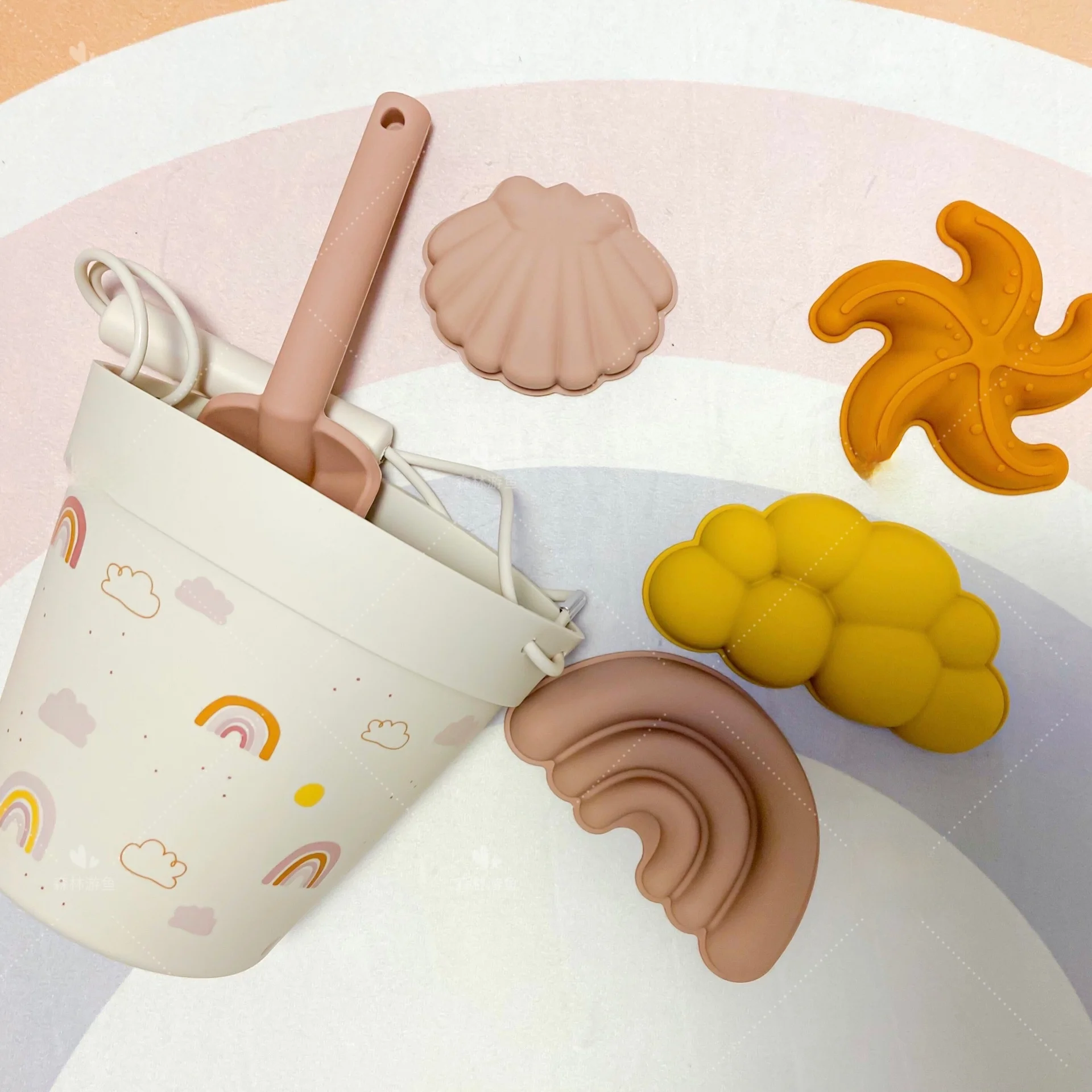 

6pcs Kit Baby Summer Digging Hand Tool With Shovel Water Game Play Outdoor Toy Set Sandbox For Boys Girls Children Beach Toys