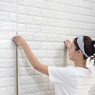 Настенные самоклеящиеся Стикеры сделай сам для детской комнаты, декоративные фоновые обои для спальни, настенные Стикеры с имитацией кирпича и пены, Стикеры