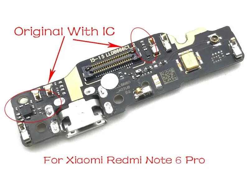 Note 6 Pro-Original Для Xiaomi Redmi GO 7A Note 4X5 6 7 Pro док-станция с разъемом usb порт для зарядки Flex для Redmi Note 3 Pro SE 152 мм специальный - Цвет: Note 6 Pro-Original