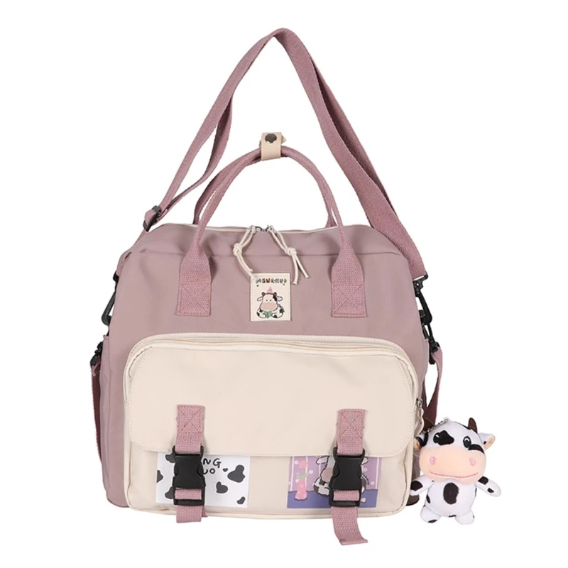 

Lovely Multifunctional Backpack Teenage Girl Ring Buckle Shoulder Bag Portable K5DA