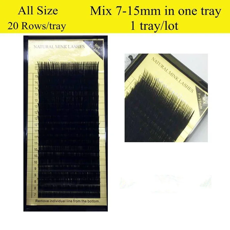 Все размеры 20rows/случай 7 ~ 15 мм смешивания в один лоток высокого качества