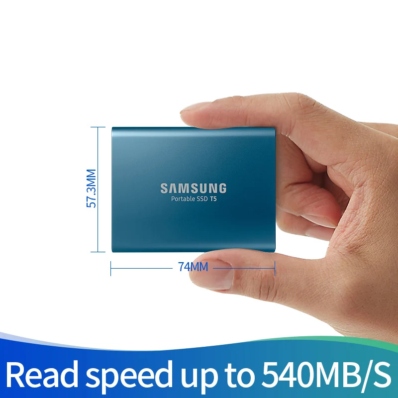 Новый SAMSUNG T5 внешний твердотельный накопитель USB3.1 Gen2 (10 Гбит/с) 500 Гб жесткий диск 1