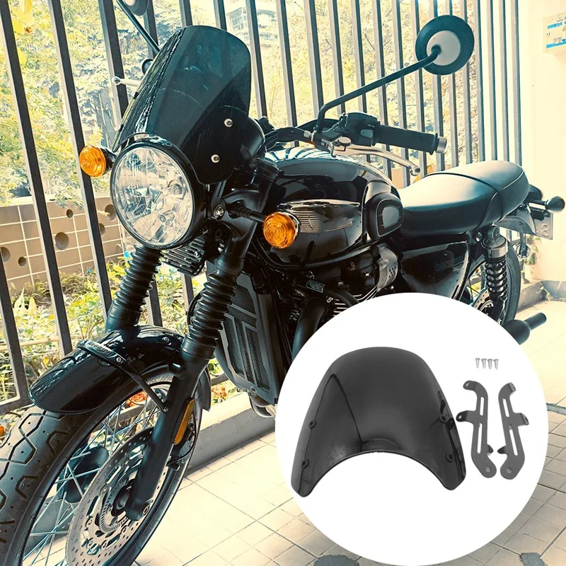 

Windscreen Windshield For Bonneville 2001-2017 T100 T120 2018 Thruxton 900 2003-2015 Headlight Fairing Deflectors