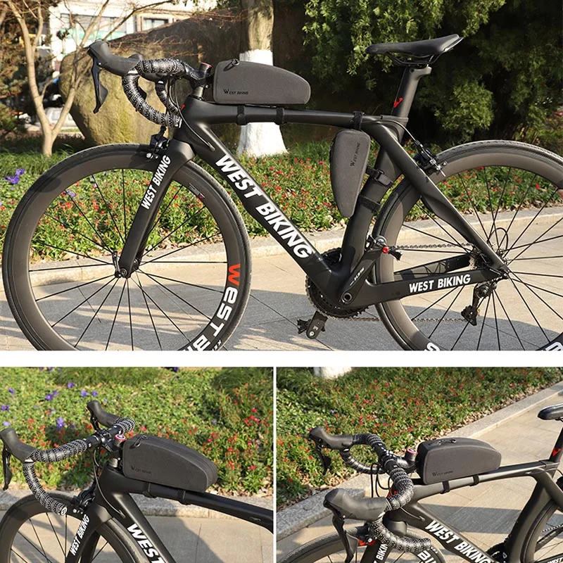 High Quality West Biking Roswheel Bicycle Bag Frame Front Handlebar Cycle Bike Waterproof Cycling for Equipment | Спорт и