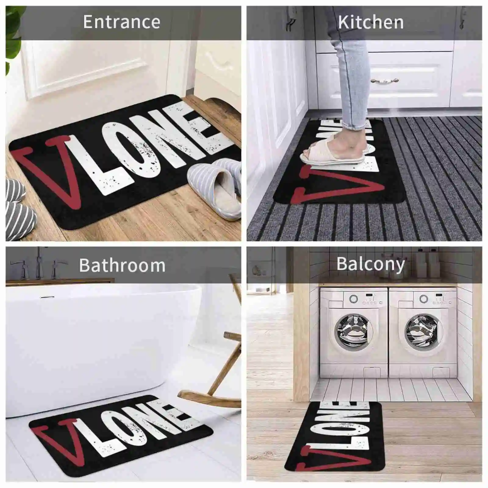 V Одиночный мягкий дом семья Противоскользящий коврик 2020 как можно скорее