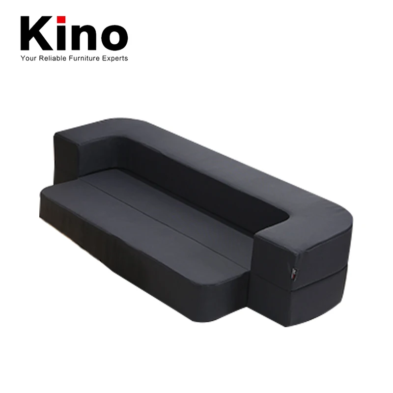 Креативный тканевый арт блоки Ленивый Складной серый диван кровать двойная