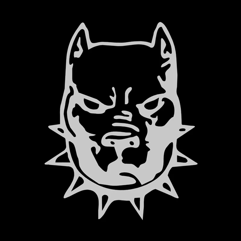 RuleMylife pitbull dog with chain vinyl car stickers for volkswagen bmw e46 e90 passat b6 sticker automobile | Автомобили и