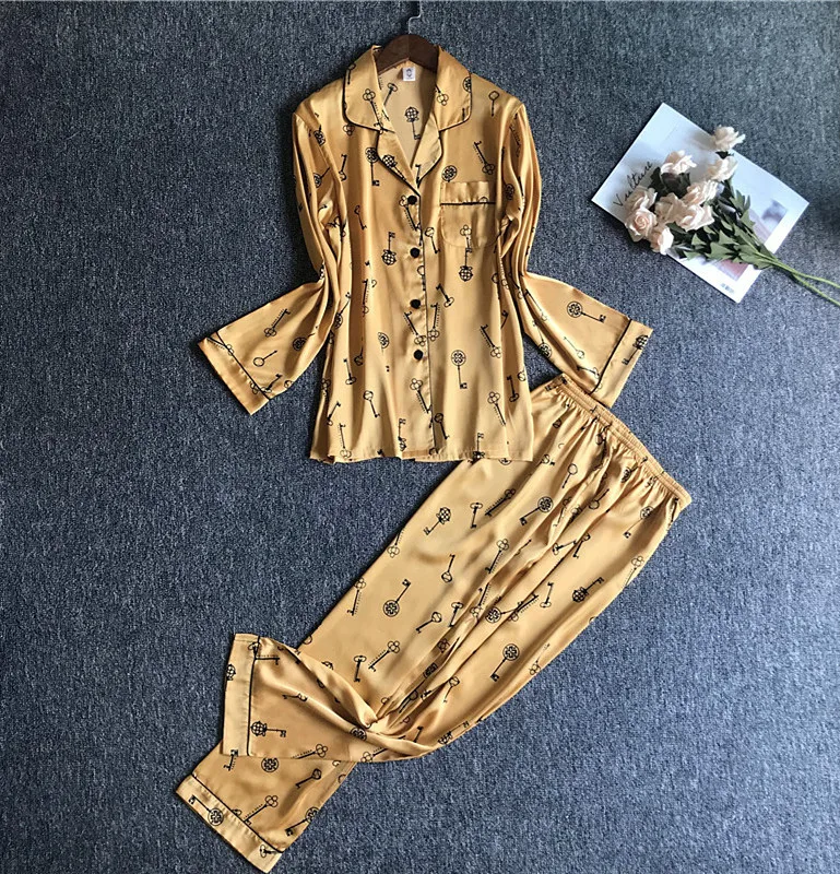 2019 зимние женские пижамные комплекты с буквенным принтом модное роскошное