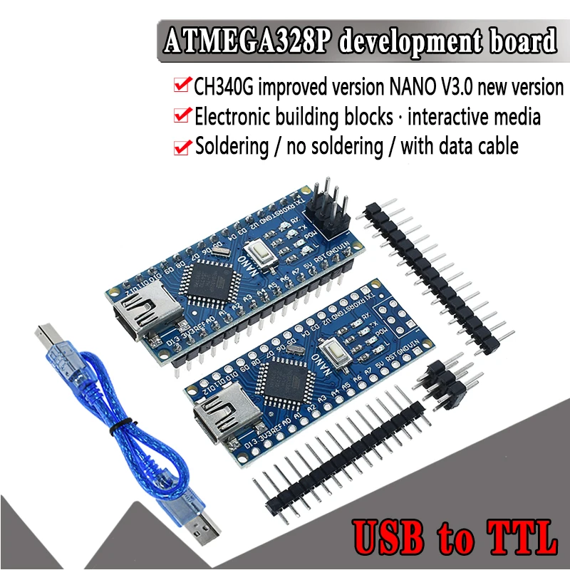 AEAK 1 шт. продвижение fundunano 3,0 Atmega328 контроллер совместимая плата для Arduino модуль PCB макетная плата withou