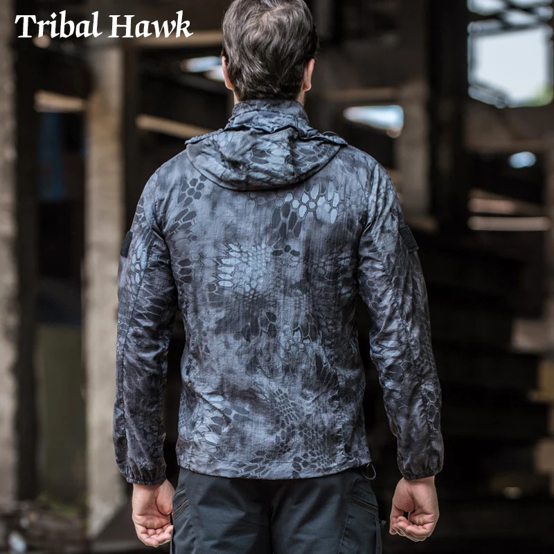 Мужская камуфляжная куртка летняя тактическая SWAT армейский водонепроницаемый