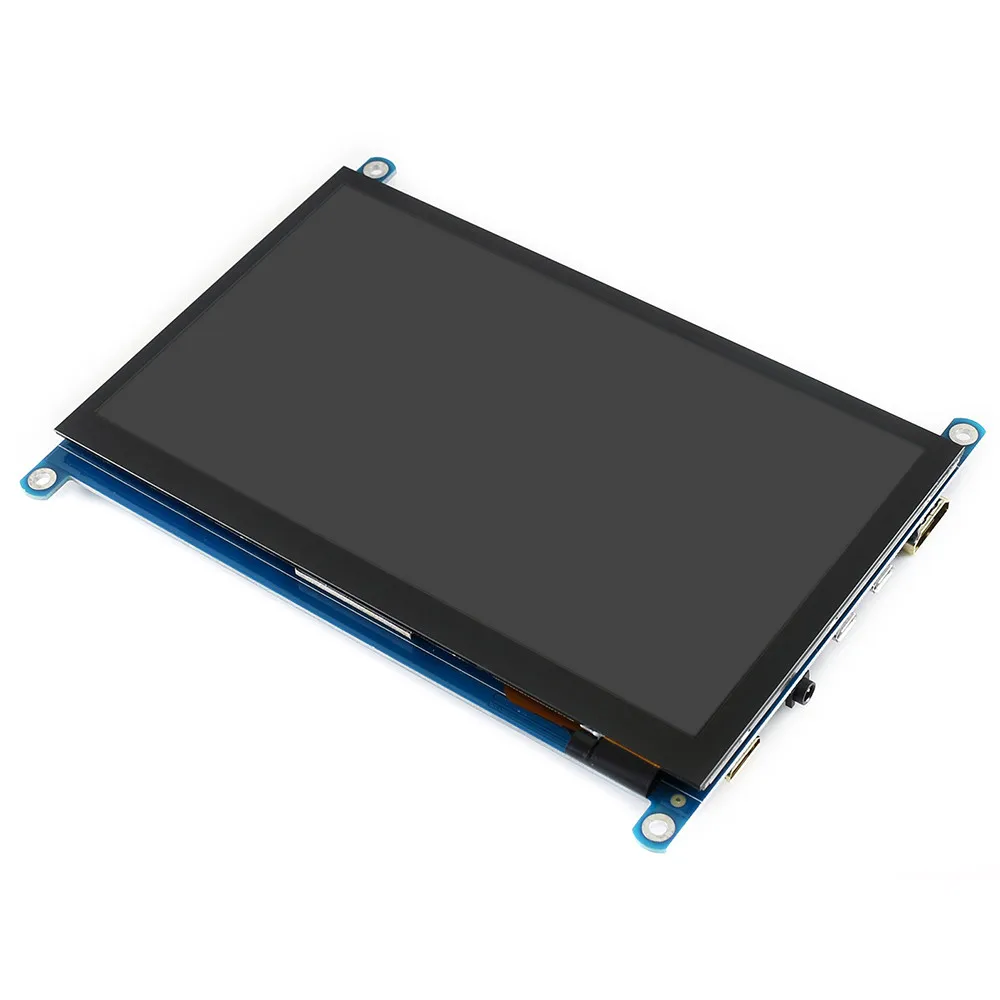 Горячие Новые 7 дюймов HDMI ЖК-дисплей(H) емкостный Сенсорный экран с закаленное Стекло крышка 1024x600 ips поддерживает мини-ПК работать в качестве монитора