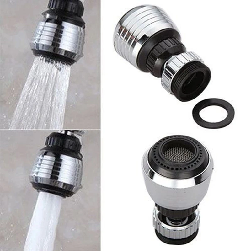 

Kitchen Faucet Aerator Water Bubbler Swivel Head 360 Degrees Rotatable Sink Sprayer Filter Adapter Water Saving Faucet Extender