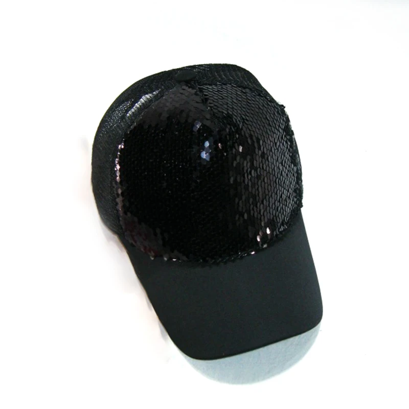 Женская и Мужская бейсболка s цвет изменить Snapback Блестки сетки кепки модные шапки спортивные блестки регулируемые летние Gorras - Цвет: 3