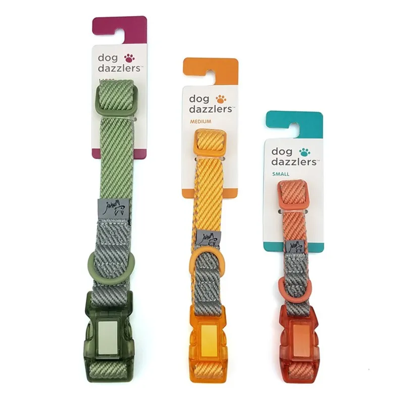 

Personalized Dog Collar Durable Puppy Collars with Custom ID Tag Length Adjustable Sizes S M L