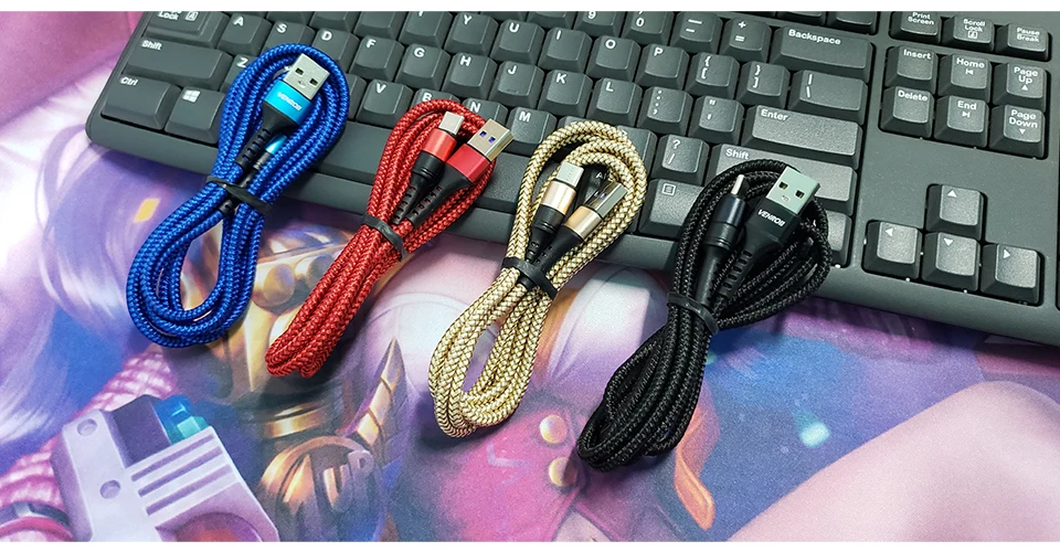 Кабель Venroii usb type C Quick Charge 3,0 4,0 USBC 5A Supercharge type-C для huawei P30 P20 mate 30 20 Pro Honor 10 V20 V10