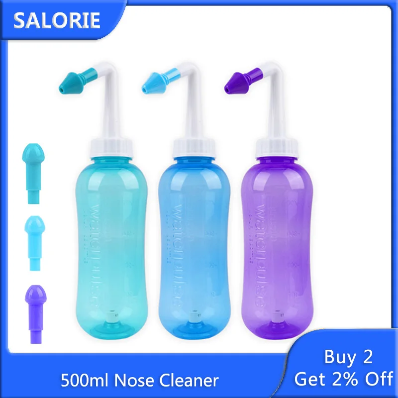 500 мл носовые мыть очиститель для лица носа ирригатор полости рта - Цена: 106,11 руб.