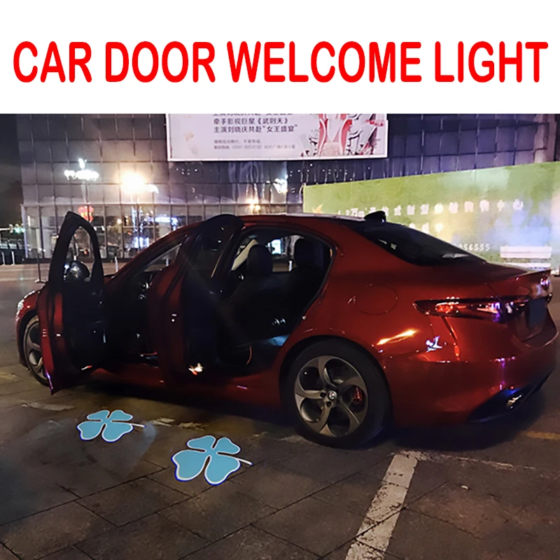 

LED Car Welcome Light Courtesy Door Logo Laser Ghost Shadow Lamp for Alfa Romeo Giulietta 159 Giulia Mito Stelvio Brera