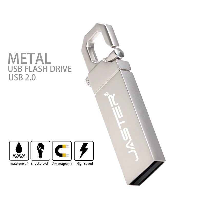 Металлический Usb флеш накопитель JASTER 4 ГБ 8 16 32 64 флешка с реальной емкостью|USB