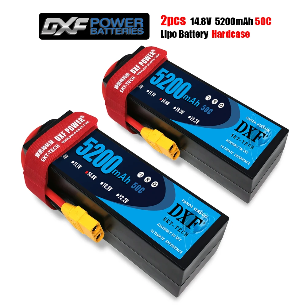 Литий полимерный аккумулятор DXF 14 8 в для радиоуправляемой модели 5200 мАч LiPo 4S 50C с T