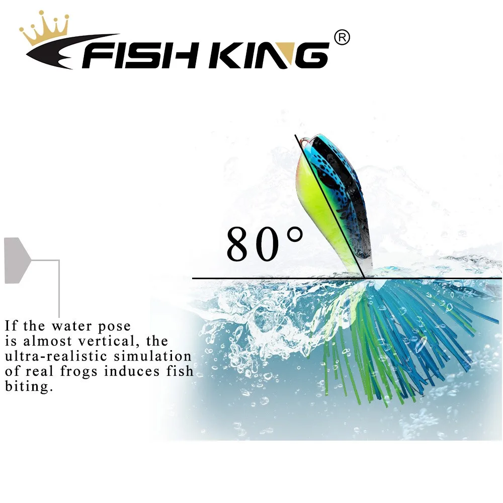 Рыболовная приманка FISH KING 90 мм/10 г жесткая окунь 1 шт. | Спорт и развлечения